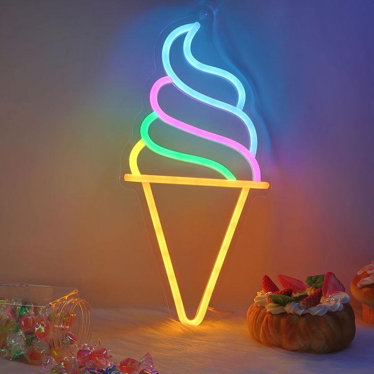 Ice Cream Neon Light